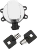 DS Side Hinge Ignition Key Switch Chrome