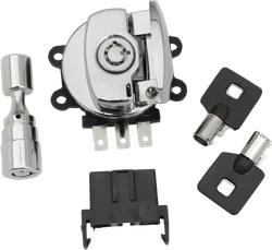 DS Ignition Key Switch w Fork Lock Chrome