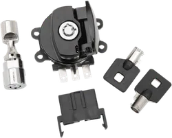 DS Ignition Key Switch w Fork Lock Black