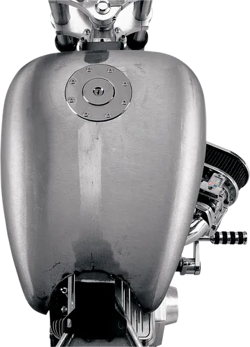 DS Raw Steel Smooth 2in Extended Gas Petrol Fuel Tank Aero Cap