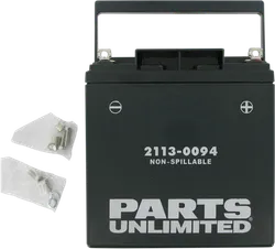 Parts Unlimited Factory-Activated AGM Maintenance-Free Battery