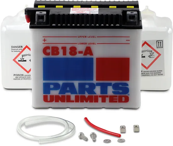Parts Unlimited HD Maintenance Free Battery YB18-A