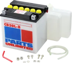 Parts Unlimited HD Maintenance Free Battery YB30L-B w Acid Pack