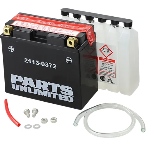 Parts Unlimited Factory-Activated AGM Maintenance-Free Battery 2