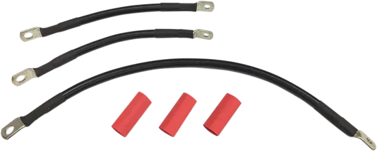 Drag Specialties Black Battery Cable Set