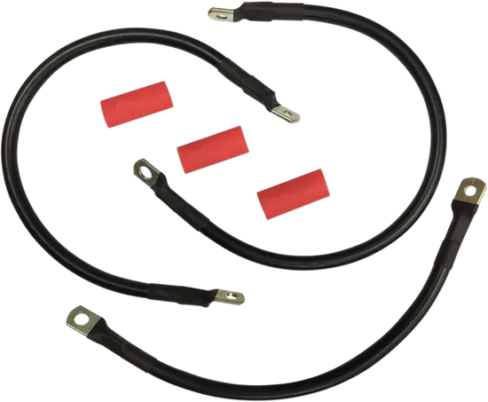 Drag Specialties Black Battery Cable Set