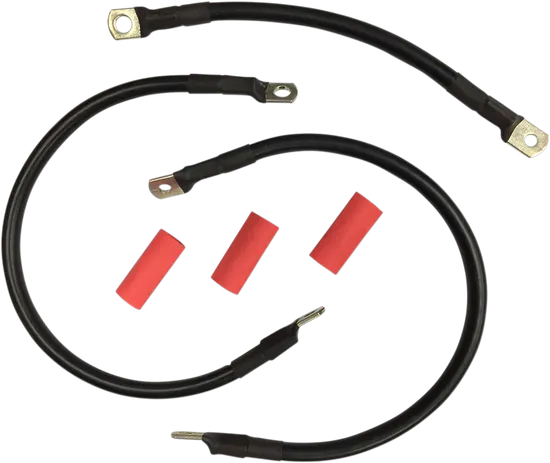 Drag Specialties Black Battery Cable Set