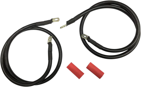 Drag Specialties Black Battery Cable Set