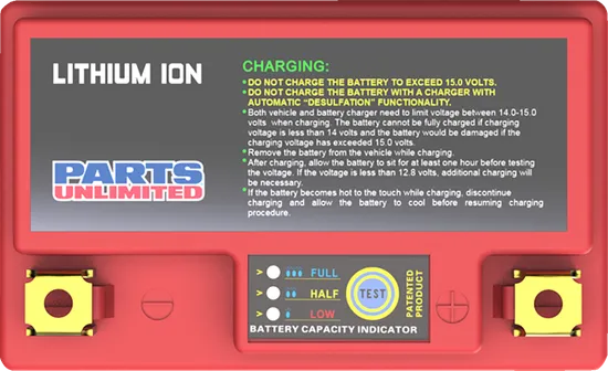 Parts Unlimited Lithium Ion Battery 4