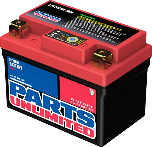Parts Unlimited Lithium Ion Battery 3
