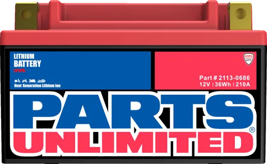 Parts Unlimited Lithium Ion Battery 3