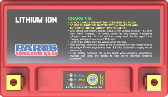 Parts Unlimited Lithium Ion Battery 4