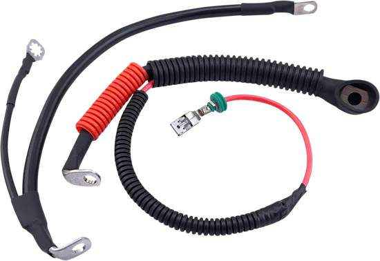 Drag Specialties Black Battery Cable Set