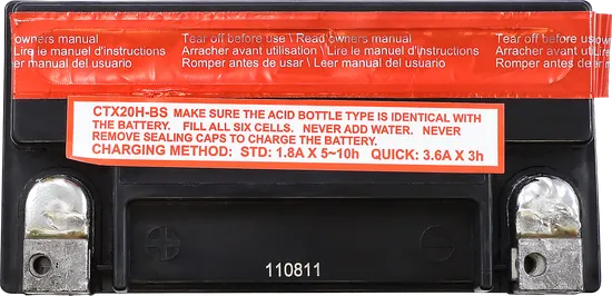 Drag Specialties Factory-Activated AGM Maintenance-Free Battery 6