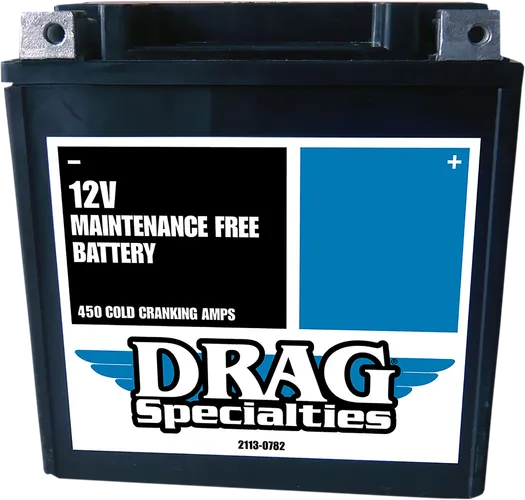 Drag Specialties Factory-Activated AGM Maintenance-Free Battery