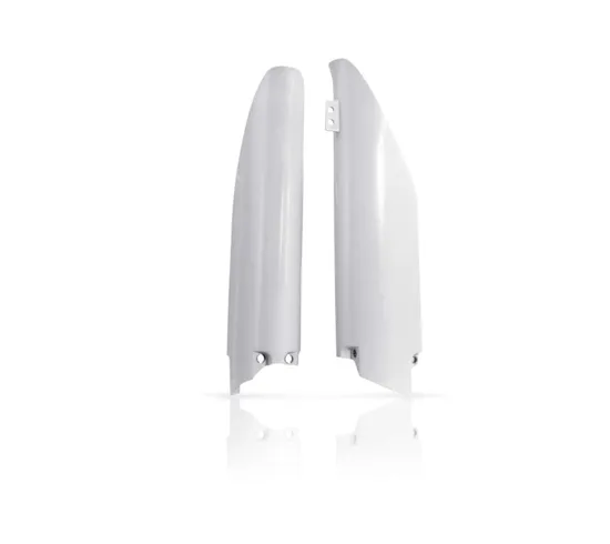 Acerbis White Lower Fork Cover Protector Guard Set 3