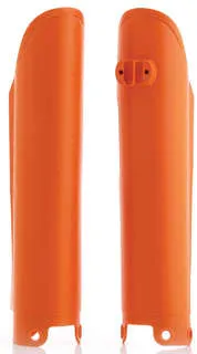Acerbis Orange Lower Fork Cover Protector Guard Set