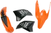 Acerbis Plastic Fender Body Kit Orange Black Panels