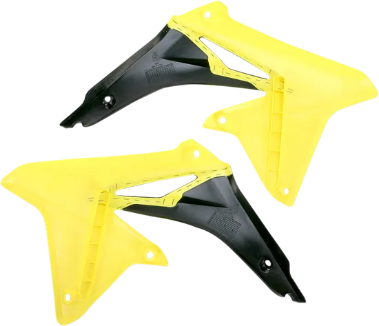 Acerbis Left Right Radiator Shrouds Yellow Black