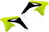 Acerbis Left Right Radiator Shrouds Flourescent Yellow Black