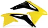 Acerbis Left Right Radiator Shrouds Flourescent Yellow Black