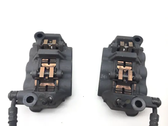 Left Right Front Brake Calipers Pads Set 2007 Yamaha YZF R1 2284A 2