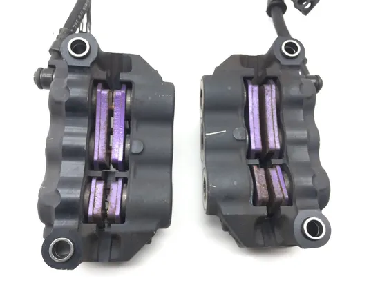 Left Right Front Brake Calipers Pads Set 2007 Yamaha YZF R1 2284A 3