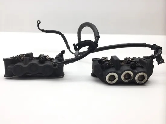 Left Right Front Brake Calipers Pads Set 2007 Yamaha YZF R1 2284A 4