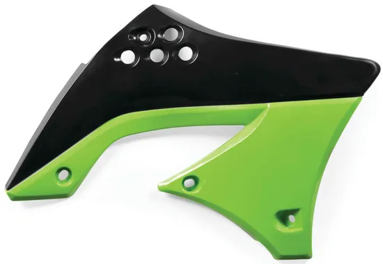 Acerbis Left Right Radiator Shrouds Black Green