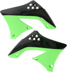 Acerbis Left Right Radiator Shrouds Black Green