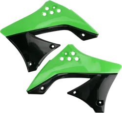 Acerbis Left Right Radiator Shrouds Green Black
