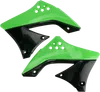Acerbis Left Right Radiator Shrouds Green Black