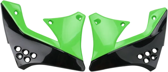 Acerbis Left Right Radiator Shrouds Black Green