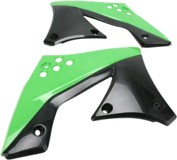 Acerbis Left Right Radiator Shrouds Green Black