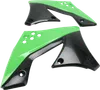 Acerbis Left Right Radiator Shrouds Green Black