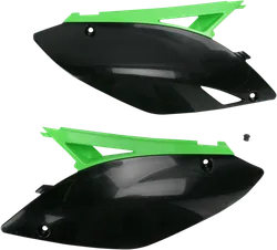 Acerbis Side Panel Number Plates Black Green
