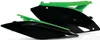 Acerbis Side Panel Number Plates Black Green
