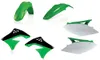 Acerbis Plastic Fender Body Kit Green Panels White Black