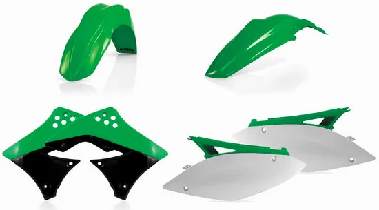 Acerbis Plastic Fender Body Kit Green White Black