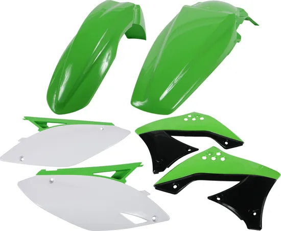 Acerbis Plastic Fender Body Kit Green White Black