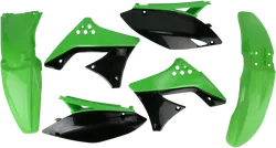 Acerbis Plastic Fender Body Kit Green Front Rear Black