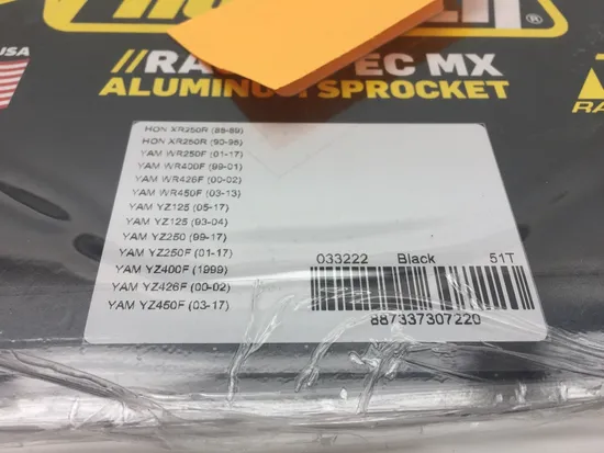 Protaper Race Spec MX 51T Aluminum Rear Sprocket Black 033222 x