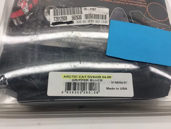 Quad Works Gripper Black Seat Cover 31-64004-01 x
