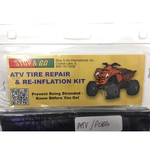 Stop and Go ATV Tire Repair Patch Sealant Kit with Carrying Pouch 8065 x 5