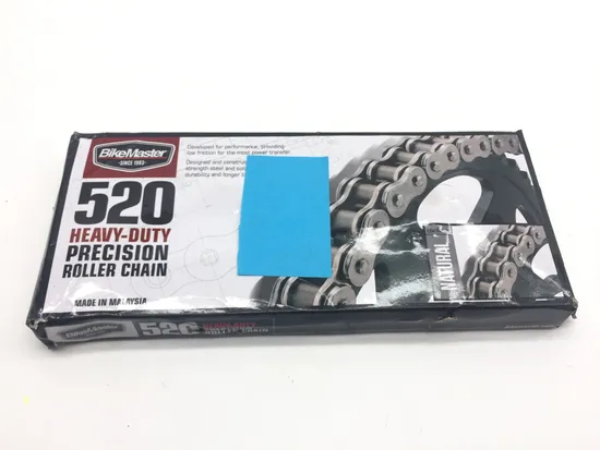 Bikemaster Heavy-Duty Precision Roller 520 Drive Chain Natural 120 Links A x 1
