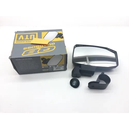 Quadboss 1.75in. Mount Side View Mirror Single Convex Fold-Away 6.5x8.6in 18041T 5