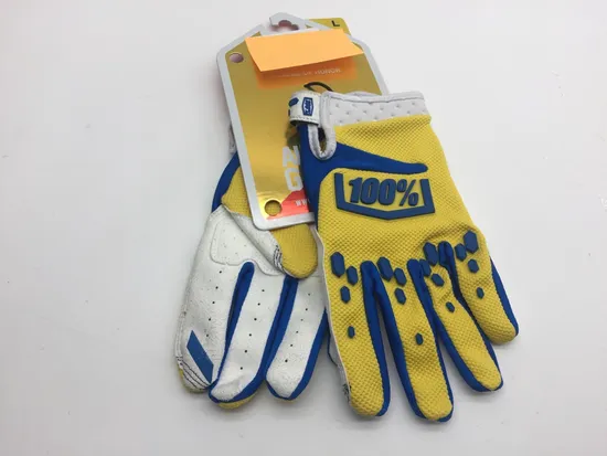 Men's Large Yellow Airmatic Motorcycle Riding Gloves Touch Screen 10004-004-12 x