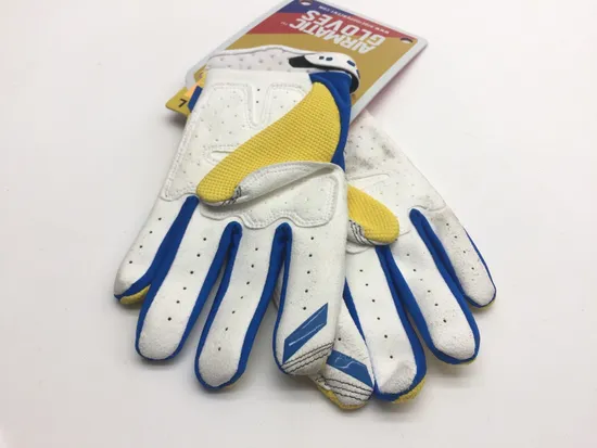 Men's Large Yellow Airmatic Motorcycle Riding Gloves Touch Screen 10004-004-12 x