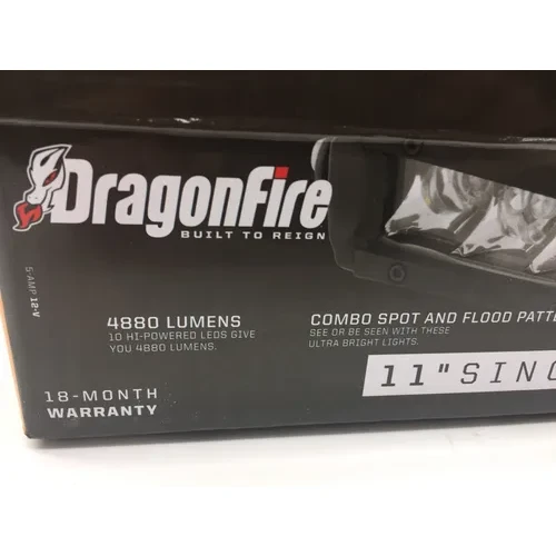 Dragonfire 11in Single Row Extreme LED Light Bar 6 Spot 4 Flood 11-0028 7