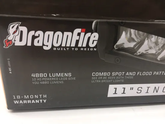 Dragonfire 11in Single Row Extreme LED Light Bar 6 Spot 4 Flood 11-0028